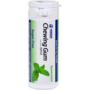 Hager Pharma LVg[ `[CK - XyA~g - 30 Jbg - 6  Hager Pharma Xylitol Chewing Gum - Spearmint - 30 ct - Case of 6