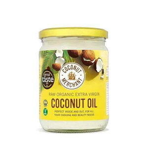 Coconut Merchant Organic Coconut Oil 17.6 Ounce Extra Virgin, Raw, Cold Pressed, Unrefined Ethically Sourced, Vegan, Ketogenic and 100% Natural For Hair, Skin & Cooking(17.6 Oz / 500mL)