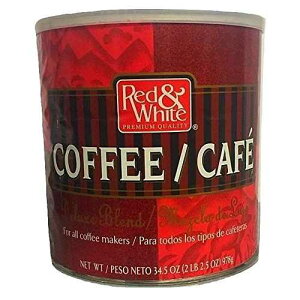 レッド&ホワイト プレミアム品質 すべてのコーヒーメーカー用 デラックスブレンド 34.5オンス Red & White Premium Quality For All Coffee Makers Deluxe Blend 34.5 oz