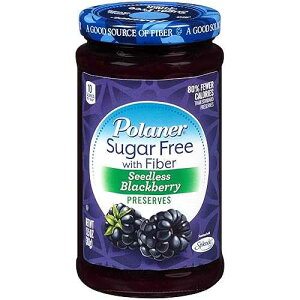 Polaner VK[t[A@ۓAȂubNx[vU[uA13.5IX Polaner Sugar Free with Fiber, Seedless Blackberry Preserves, 13.5 Ounce