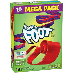 Fruit by the Foot�A�t���[�c�X�i�b�N�A�x���[�ƃX�g���x���[�A13.5�I���X Betty Crocker Fruit by the Foot, Fruit Snacks, Berry and Strawberry, 13.5 oz