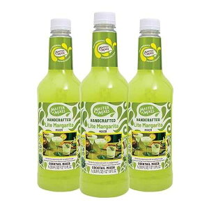 Master of Mixes }K[^ Cg hN ~bNXAɎgA1 bg {g (33.8 tʃIX)A3 pbN Master of Mixes Margarita Lite Drink Mix, Ready To Use, 1 Liter Bottle (33.8 Fl Oz), Pack of 3