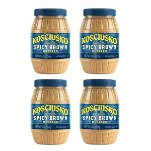 RWIXR [XeB XpCV[ uE }X^[h 9 IX (4 pbN) Kosciusko Zesty Spicy Brown Mustard 9 Oz (Pack of 4)