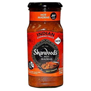 Sharwood's �z�b�g �}�h���X �C���f�B�A�� �N�b�L���O �\�[�X 14.1 �I���X Sharwood's Hot Madras Indian Cooking Sauce 14.1 oz