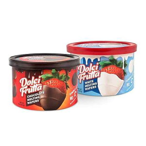 SACO Dolci Frutta Variety Pack with Hard Chocolate Shell & White Chocolate Shell, Simply Microwave, Dip, and Done, Nut-Free, Gluten-Free, 8oz, Pack of 4