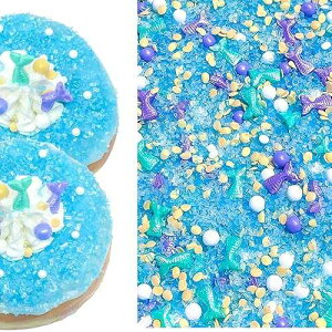 V[}[Ch RtFbeB XvN P[L NbL[ JbvP[L ACXN[ h[ic NC 6IX Sprinkle Deco Sea Mermaid Confetti Sprinkles Cake Cookie Cupcake IceCream Donut Quins 6oz