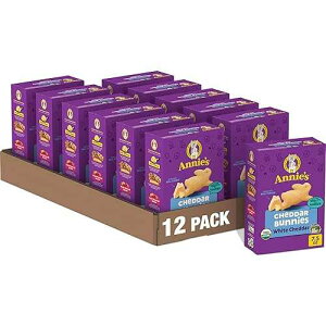 Annie�fs Annie's Organic White Cheddar Bunnies Baked Snack Crackers, 7.5 oz (Pack of 12)