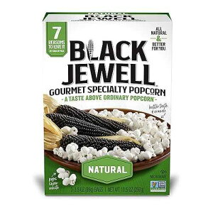 Black Jewell Gourmet Microwave Popcorn, Healthy Popcorn Snack, Natural, 10.5 Ounces (Pack of 1)