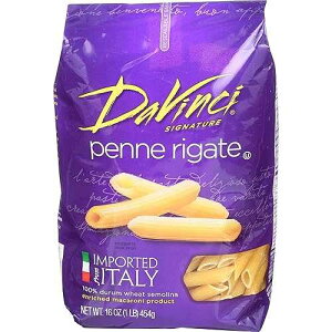 DaVinci Signature, Penne Rigate, 16 Ounce Resealable Bags (Pack of 12)
