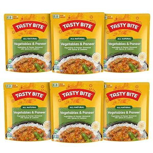Tasty Bite Jaipur Vegetables, 10 Ounce, Pack of 6, Ready to Eat, Microwavable Entr e with Cashews & Raisins, Vegetarian