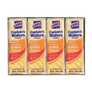 X LveY EGn[X NbJ[ Oh `[Y - 8  1  Lance Crackers Lance Captain's Wafers Crackers Grilled Cheese - One Box of 8 Individual Packs