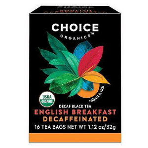 Choice Organic Teas Choice Organics - Organic Decaffeinated English Breakfast Tea (1 Pack) - Fair Trade - Compostable - 16 Organic Black Tea Bags