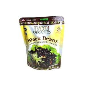 Jyoti I[KjbNA10IX (6pbN) Jyoti Organic Black Beans, 10 Ounce (Pack of 6)