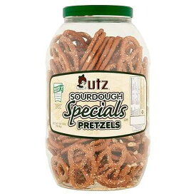 Utz サワードウスペシャルプレッツェル - クラシックサワードウプレッツェル、コレステロールゼロの完全に塩味のカリカリサワードウプレッツェル、1食分、28オンス。たる Utz Sourdough Specials Pretzels - Classic Sourdough Pretzel, Perfectly Salted Cru