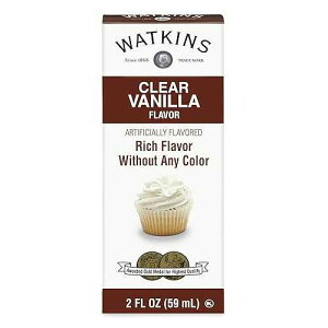 Watkins Clear Vanilla Flavor, 2 Fl. Oz. (Pack of 12) (Pack may vary)