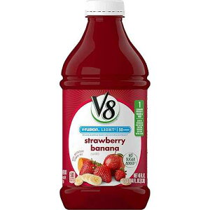 V8 Cg Xgx[ oiiA46 IX {g V8 Light Strawberry Banana, 46 oz. Bottle