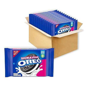 OREO Double Stuf Chocolate Sandwich Cookies, 12 - 15.35 oz Packs
