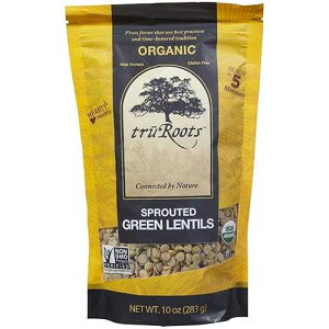 TruRoots - �I�[�K�j�b�N����΃����Y���A10�I���X TruRoots - Organic Sprouted Green Lentils, 10 Ounces