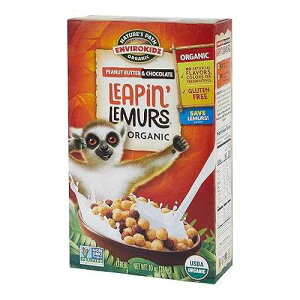 EnviroKidz Leapin Lemurs Peanut Butter & Chocolate Organic Cereal, 10 Oz Box, Gluten Free