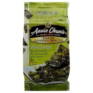 Annie Chun's 킳ъCXibNA0.35 IX Annie Chun's Wasabi Seaweed Snacks, 0.35 oz