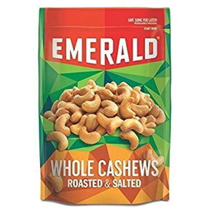 Gh [Xg&ۂƃJV[ibcAX^hAbvĖ\ȃobOA5IX (3pbN) Emerald Roasted & Salted Whole Cashews, Stand Up Resealable Bag, 5 Oz (Pack of 3)