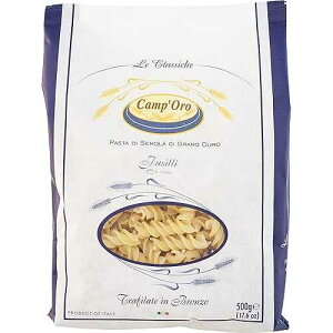 Camp'Oro Le Classiche: Curled Fusilli Italian Pasta with Bronze Die Cut Technique - 17.6 Ounce (Pack of 12)