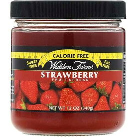 Walden Farms Strawberry Fruit Spread 12 oz Jar (6 Pack) - Naturally Flavored - 0g Net Carbs - Kosher Certified - Great on Muffins - Pancakes - Salad - Dipping - Toppings and Many More