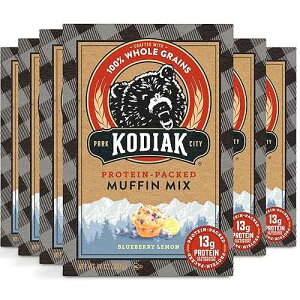 Kodiak Cakes Power BakeAveC}tB~bNXAu[x[A14IXi6pbNj Kodiak Cakes Power Bake, Protein Muffin Mix, Blueberry Lemon, 14 Ounce (Pack of 6)