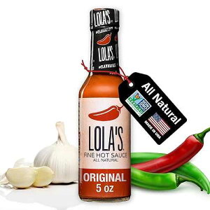Lola's Fine Hot Sauce Lola s Fine Hot Sauce - Original Signature Recipe 5 Fl Oz Family Recipe All-Natural, Gluten-Free, Keto Created With Red Jalape os, Habanero Peppers, Garlic, and Lime