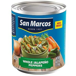 T }RX z[ ny[jA6 |hA97 IXATdɎE݂ꂽz[ ny[j ybp[ San Marcos Whole Jalapenos, 6 Lb, 97 oz, Carefully handpicked Whole Jalape os Peppers