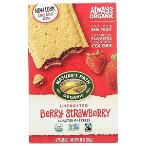 Nature's Path g[X^[yXg[AtXgȂ̃Xgx[A6 ct Nature's Path Toaster Pastries, Strawberry Un-Frosted, 6 ct