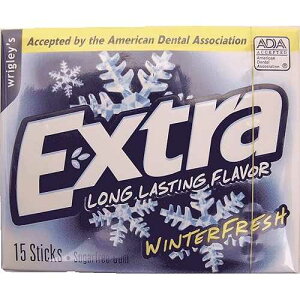 O[Y GNXgVK[t[KAEB^[tbVA15ct Wrigley's Extra Sugar-Free Gum, Winterfresh, 15 ct