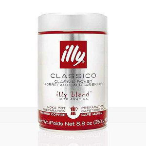 Illy Ground Moka ~fBA [XgA8.8 IX (2 pbN) Illy Ground Moka Medium Roast, 8.8-Ounce Cans (Pack of 2)