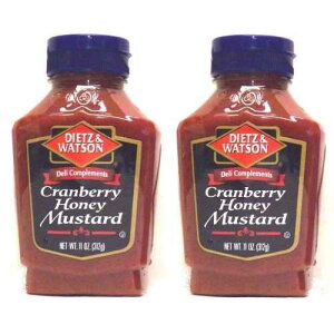 Dietz & Watson, Deli ComplimentsANx[ nj[ }X^[hA11 IX {g (2 pbN) Dietz & Watson, Deli Compliments, Cranberry Honey Mustard, 11oz Bottle (Pack of 2)