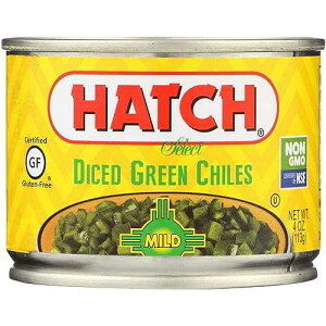�n�b�`�E�t�@�[���Y �p�؂�O���[���`�� �}�C���h 4�I���X (24�p�b�N) Hatch Farms Diced Green Chilies Mild 4 Oz (Pack of 24)