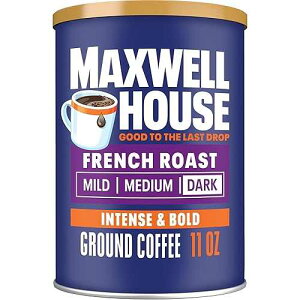 Maxwell House French Blend Ground Coffee, Bold Roast, 11 Ounce Canister
