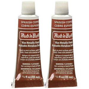 F S FRAMER SUPPLY Rub 'n Buff The Original Wax Metallic Finish (Spanish Copper) 2 pcs sku# 1835750MA