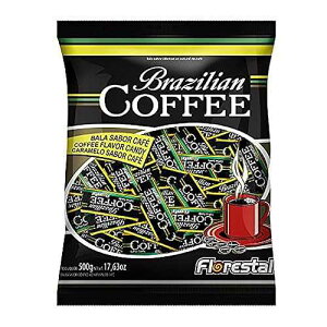 Florestal R[q[LfB[A{iIȃuWR[q[̃n[hg[g - Oet[ - 136  - 1  (500 g) Florestal Coffee Candy, Authentic Real Brazilian Coffee Flavored Hard Treats - Gluten Free - 136