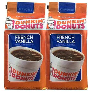 Dunkin' Donuts French Vanilla Ground Coffee (Pack of 2)2