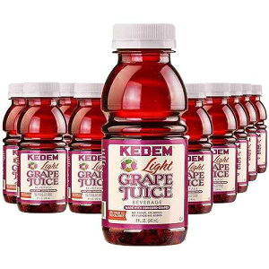 KedemACg RR[h O[v W[XA8 IX̃vX`bN{gA(24 pbN) T߁AJ[T! Kedem, Light Concord Grape Juice, 8oz Plastic Bottle, (24 Pack) Less Sugar, Less Calories!