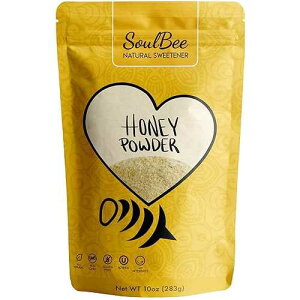 Soul Bee SoulBee HONEY POWDER - Dehydrated honey as Natural Sweetener for drinks and meals - Low Calories and Easy & Fast dissolution in liquids - No Added Sugars