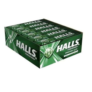 Mexican Halls Yerba Buena Spearmint Flavor (12 pack) Original Classic Edition version mexicana 12 individually Sealed Packs with 9 pieces hard candy dulce macizo