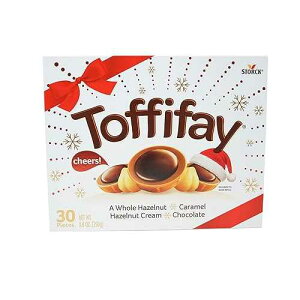 Toffifay Imported Christmas Caramel, Hazelnut, and Chocolate Chew - 30 pieces