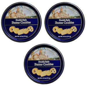 PubW Ah eY f}[N o^[ X^C o^[ NbL[ - 4 IX ~jMtg - 3pbN Cambridge & Thames Cambridge and Thames Danish Butter Style Butter Cookies - 4 Oz. Mini Gift Tin - 3 Pack