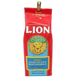 CIR[q[`R[g}J_~AA҂ACg[XgA10IX CIR[q[H꒼̌uho^V[tobO INDULGENT Lion Coffee CHOCOLATE MACADAMIA, Ground, Light Roast,