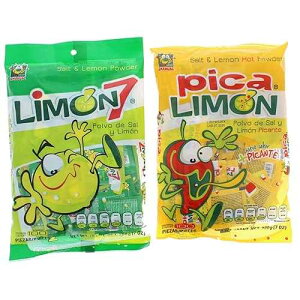 7 \gpE_[ƃ\gzbgpE_[ LVJLfB 100iv200j Limon 7 Salt & Lemon Powder and Salt & Lemon Hot Powder Mexican Candy 100 Pieces (200 Pieces Total)