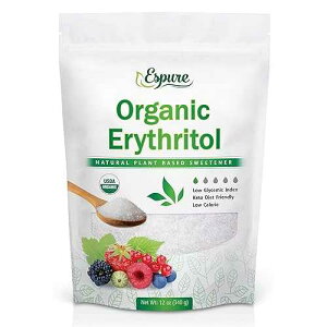 Espure I[KjbN GXg[ - USDA F & 100%  - J[[̍֕iAAx[X̊ÖB12IX Espure Organic Erythritol - USDA Certified & 100% Pure - Zero Calorie Sugar Substitute, Plant Bas
