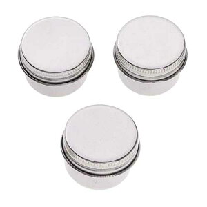 Qfauto 3 Piece Single Dipper Palette Cups Stainless Steel Palettes Container Cup with Clip and Lid fit for Drawing (A)