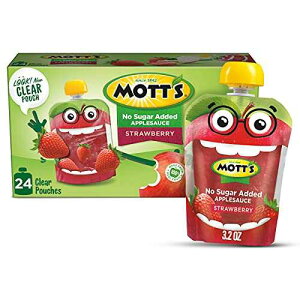 Mott's YXgx[Abv\[XANA|[`A^тɍœKAÖYAOet[Ar[KA3.2IXi24pbNj Mott's No Sugar Added Strawberry Applesauce,C