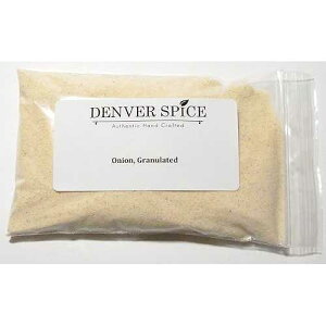ʂ˂-4IX-ʂ˂̍ōJbgiH쉖TCY̏Ёj Denver Spice Granulated Onion-4oz-Finest Cut of Dried Onion(table Salt Size Pieces)